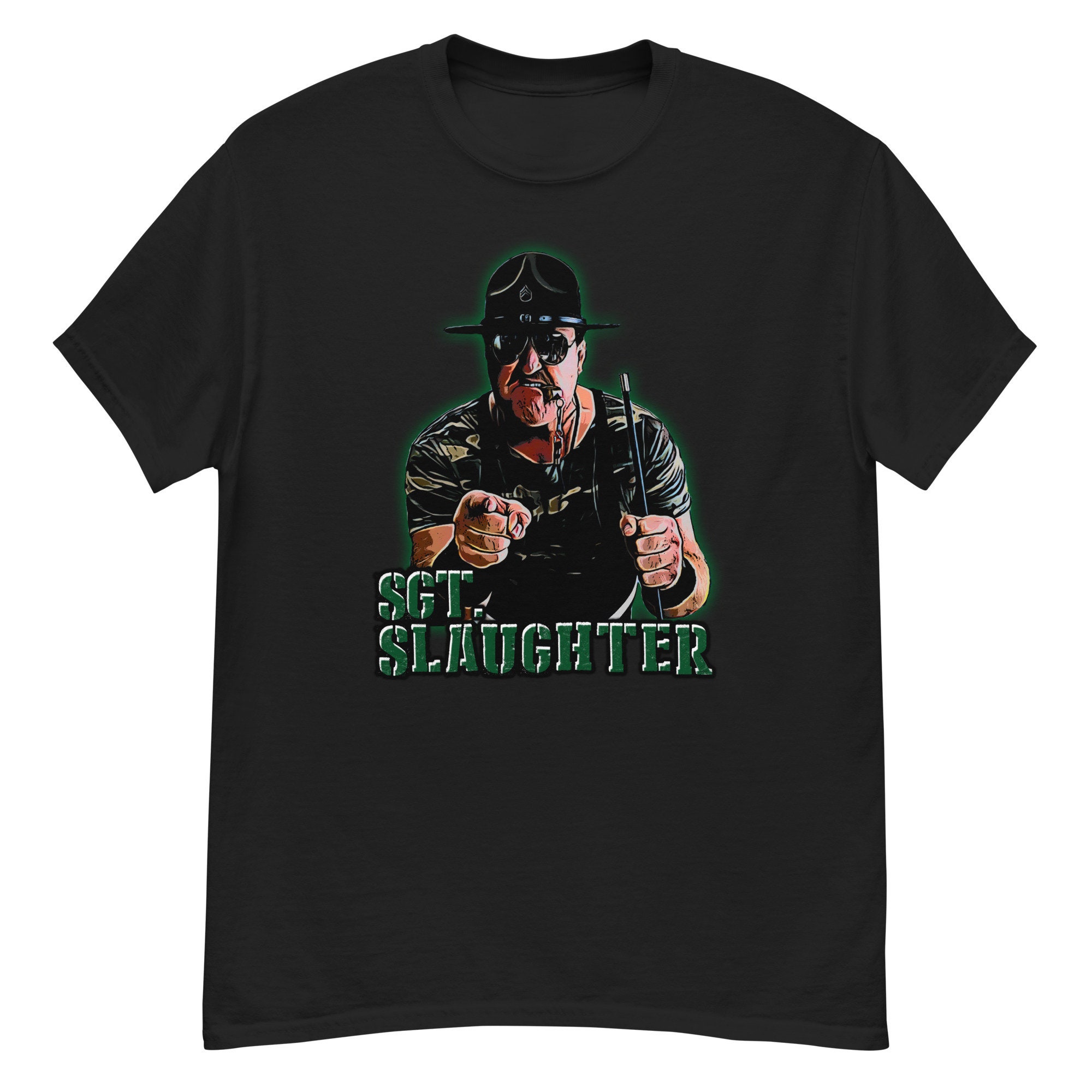 Discover sgt slaughter wrestling tshirt 80s tee