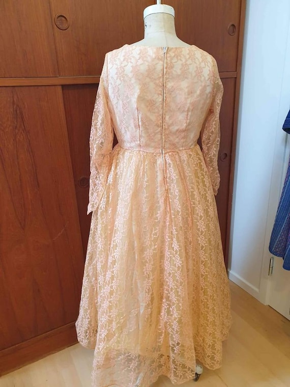 Vintage 1950s teater gown, princess dress, 1960s,… - image 6
