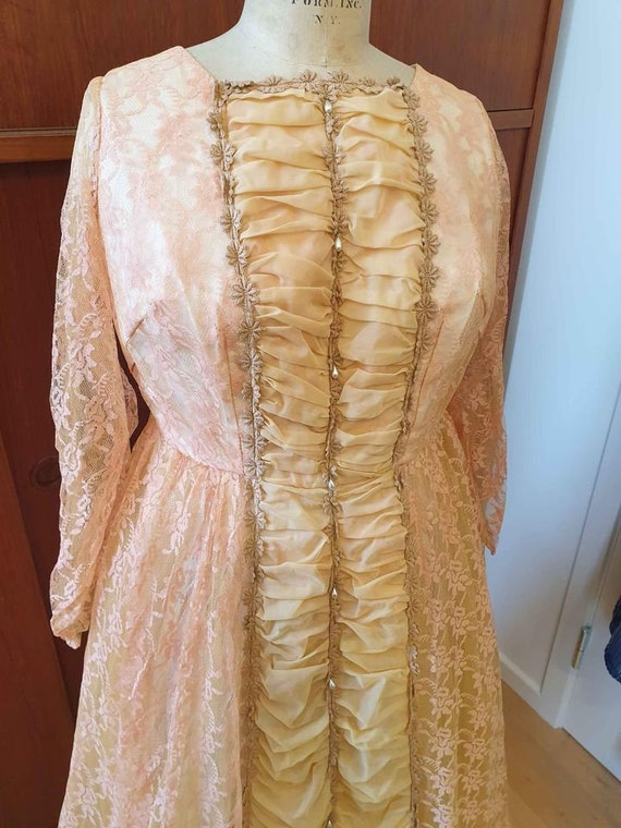 Vintage 1950s teater gown, princess dress, 1960s,… - image 2