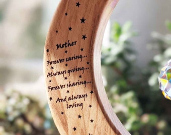 Mother's Day Gift - suncatcher - personalised mom gift - Irish wooden gift for mum - Grandma gift