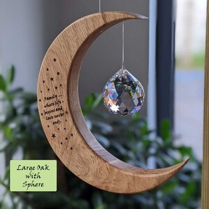 Family inspired wooden suncatcher gift for birthdays, engagements, weddings, new baby, new home image 5