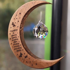 Acchiappasole in Cristallo Arcobaleno Da Appendere a Forma Di Angelo in