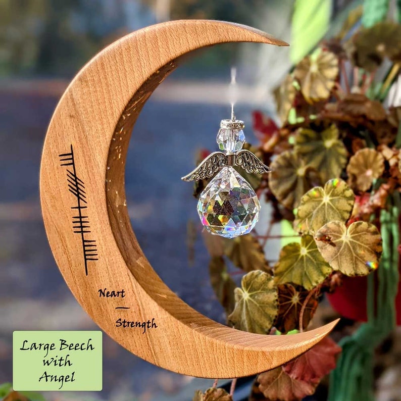 Strength Ogham inspired Suncatcher, health, power, well-wishes image 2