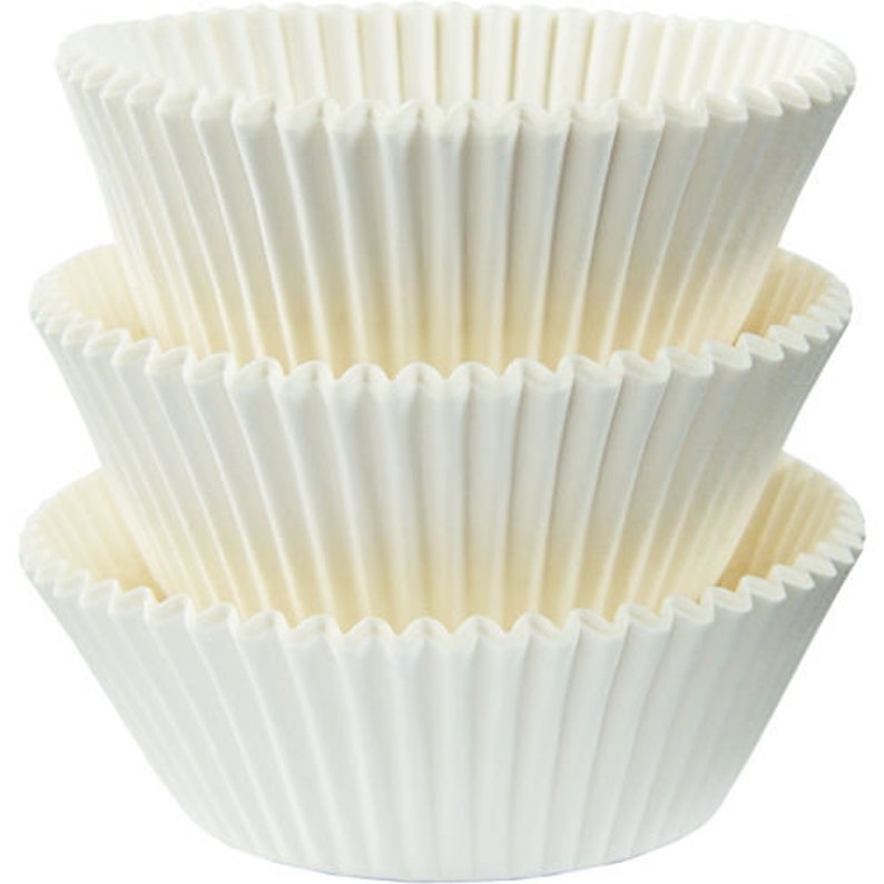 Cupcake Liners 75 Ct Snow White Paper Baking Cups Standard 2 Inch Regular Cupcake