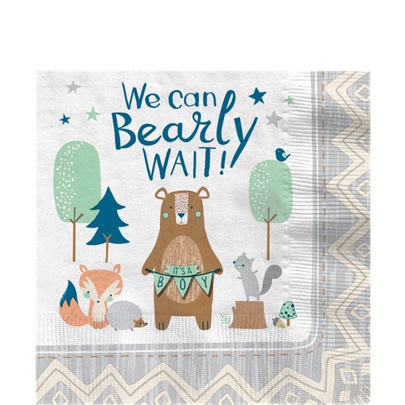 16 Ct Pack Adorable We Can Bearly Wait Baby Boy Shower Etsy 16 Ct Pack Adorable We Can Bearly Wait Baby Boy Shower Etsy
