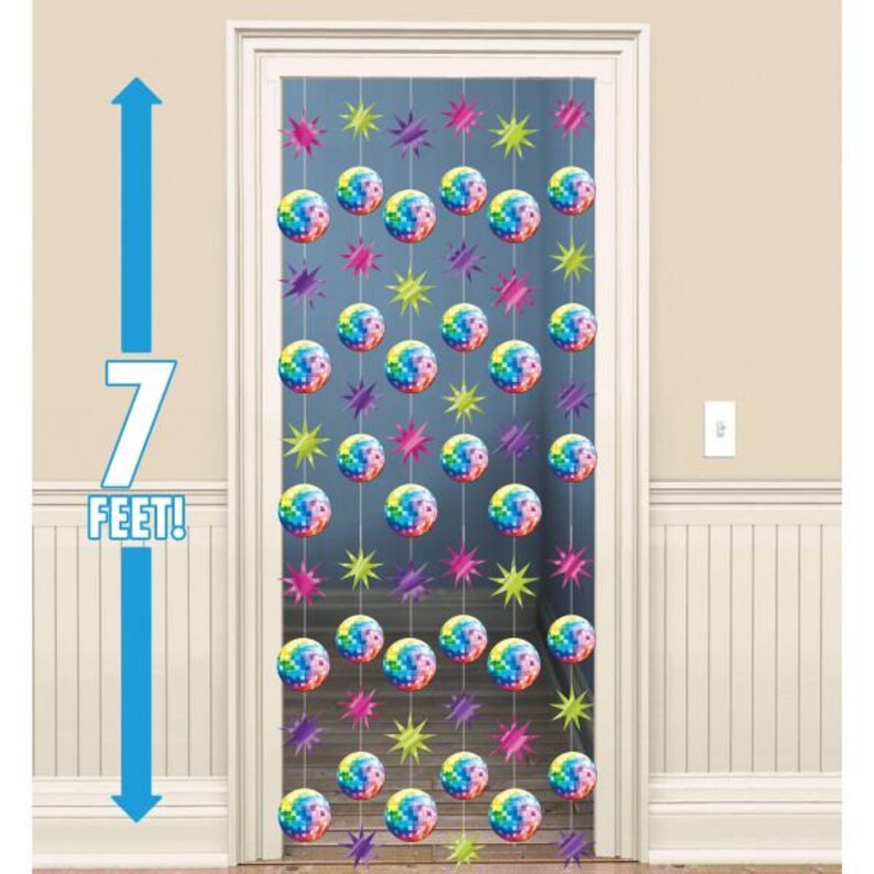 6 X 7ft Scary Spider Hanging Strings Halloween Window Door Party