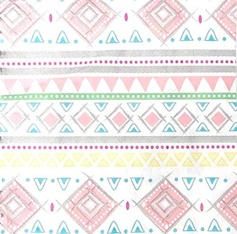 Service For 24 Adventure Begins Girl Pink Boho Tribal Baby Shower Premium Tableware Celebration Set With Balloon Bouquet
