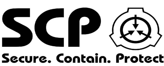 SCP Logo Black 3-inch Die-cut Sticker 