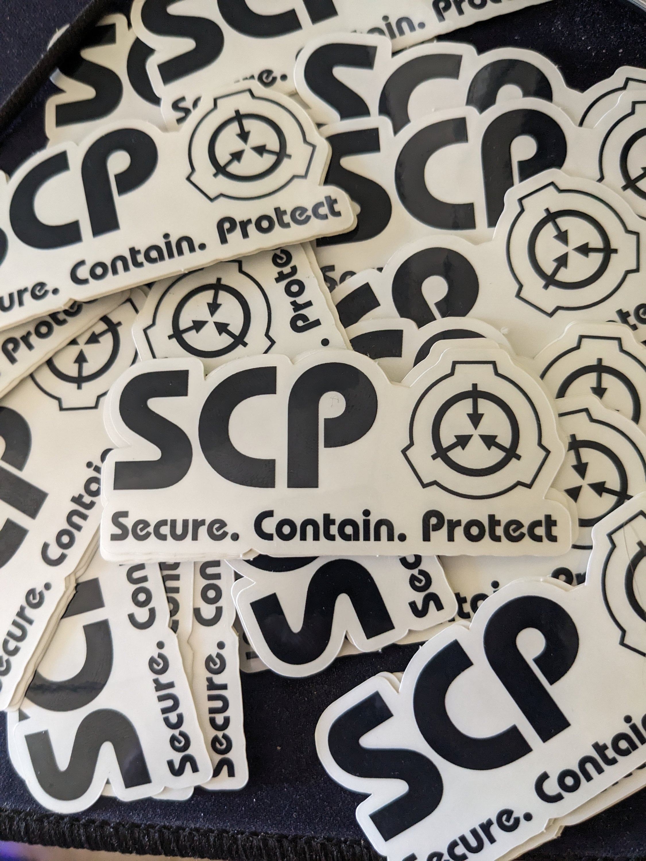 SCP Logo Black 3-inch Die-cut Sticker 