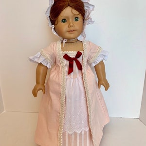 Colonial Dress for 18 inch dolls like American Girl Felicity dress for 18&quot; dolls Doll Clothes for Felicity Doll