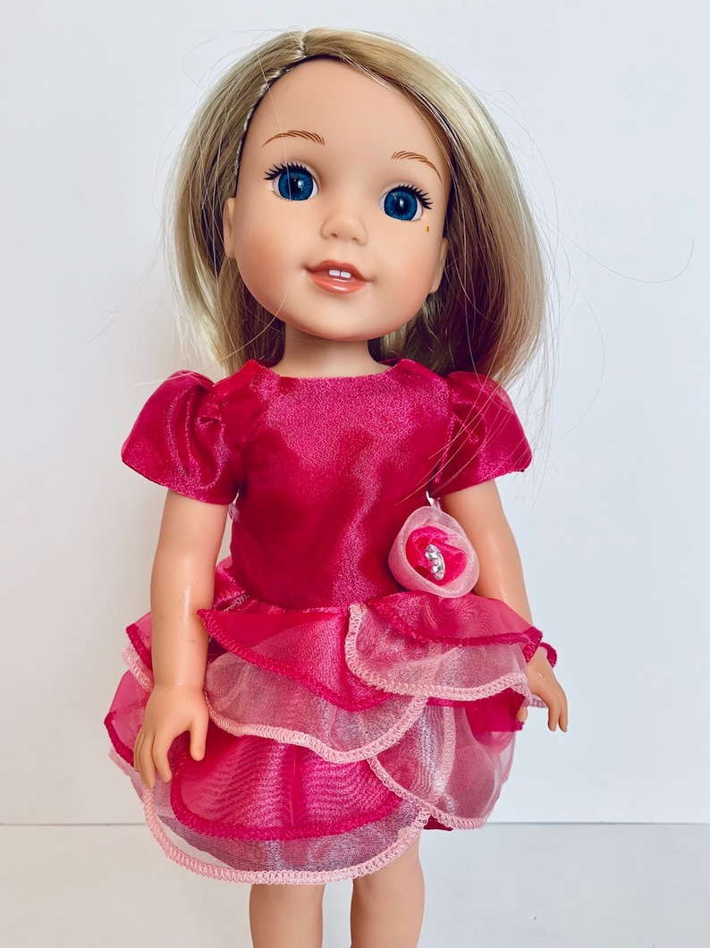 Blouse /& Ladybug Skirt for 14.5/" American Girl Wellie Wishers Wisher Doll Clothe