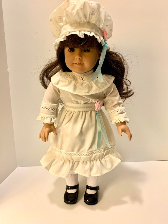 Reproduction Samantha Doll Lawn Party Dress for 18 Inch Dolls Like