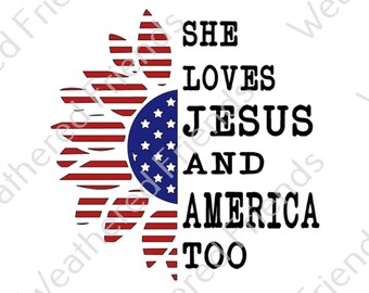 Loves Jesus And America Too Svg Etsy