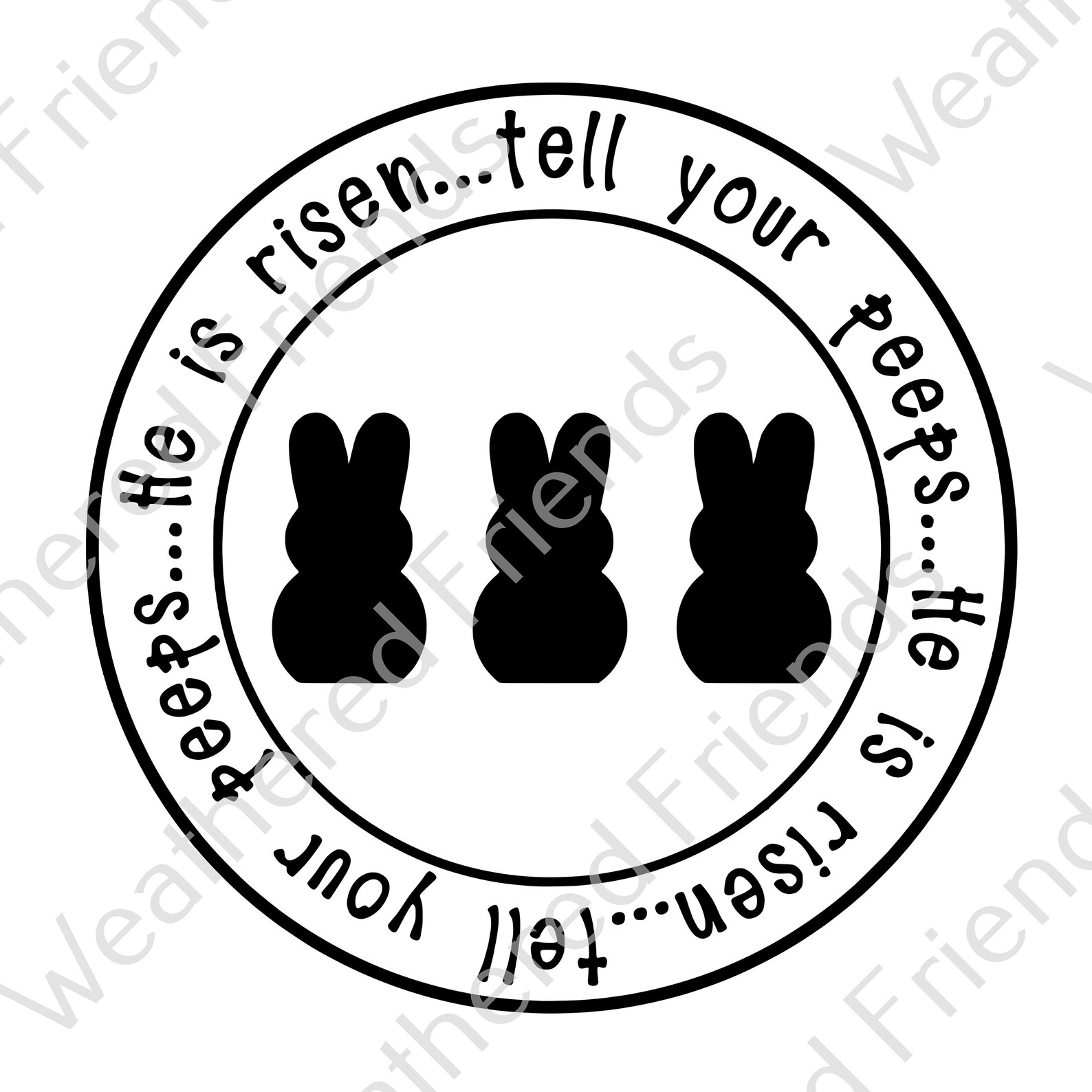 He is Risen..tell Your Peeps SVG/JPG/PNG Etsy