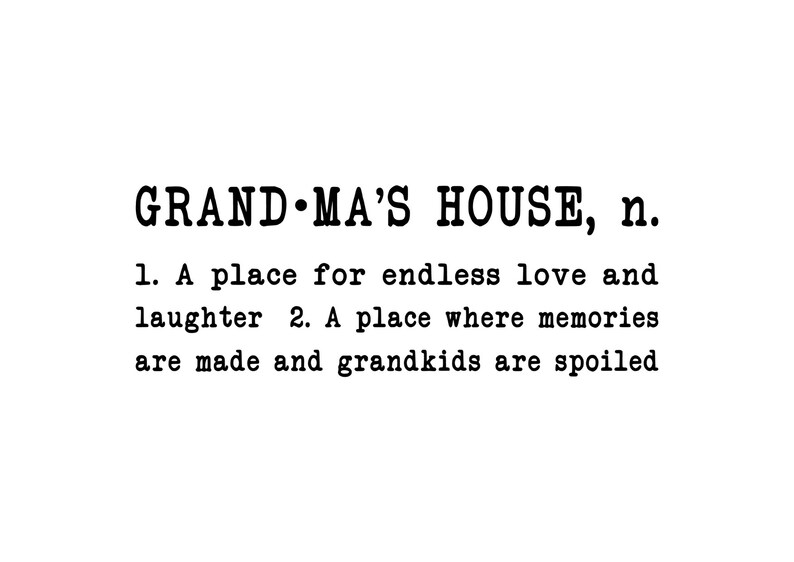Download Grandma's House Definition SVG/PNG/JPG | Etsy