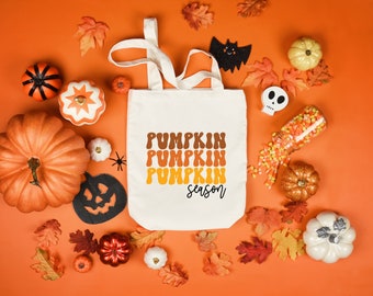 Autumn Tote Bag, Pumpkin bag, Fall Tote, Pumpkin Tote, Fall Gift, Reusable bag