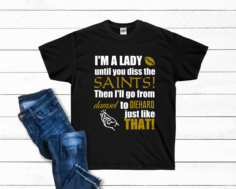 Saints Fan, Who Dat, New Orleans Saints Shirt, New Orleans, Who Dat Nation, Nfl shirt, Football Fan, New Orleans Shirt Bild 3