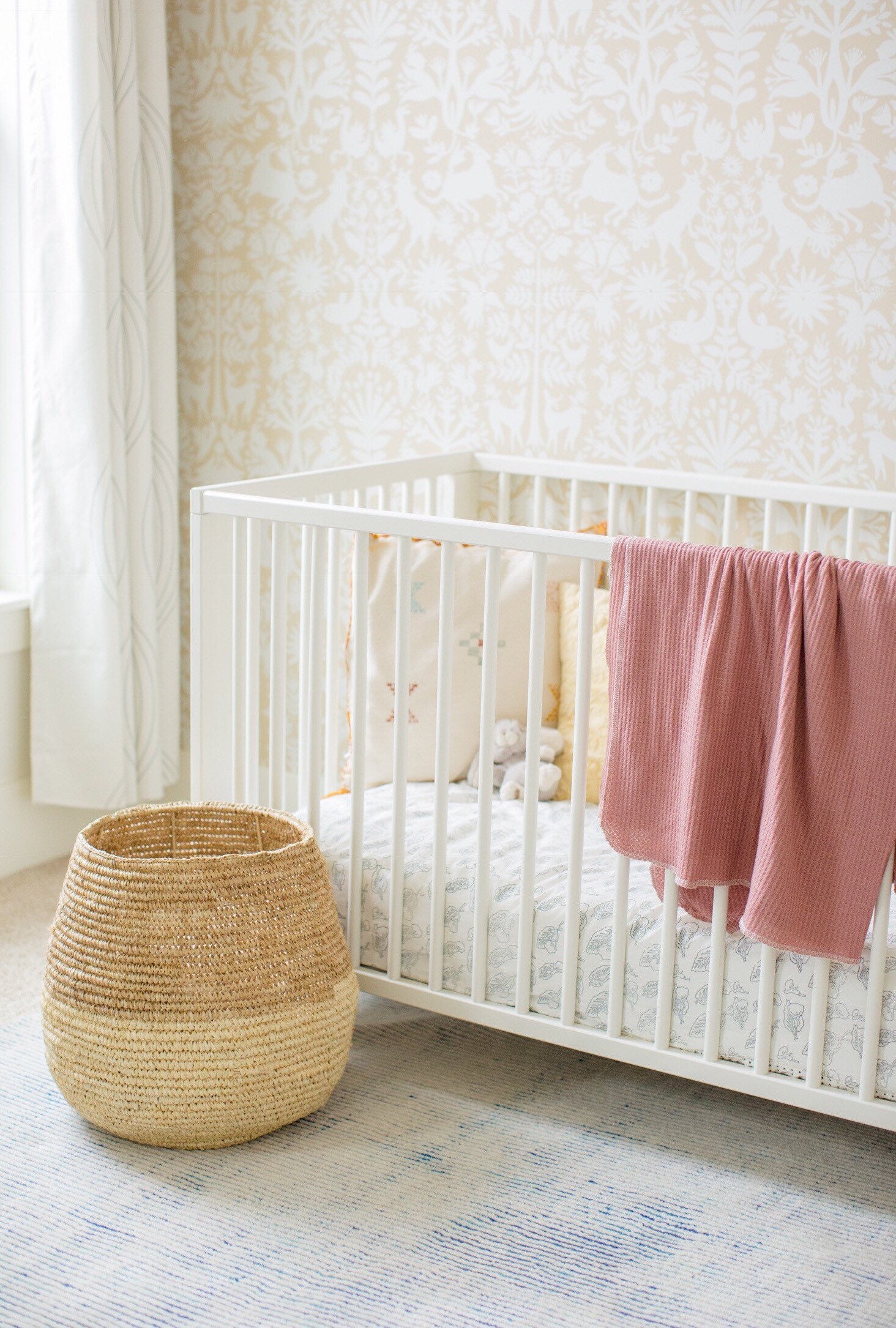 mauve swaddle blanket