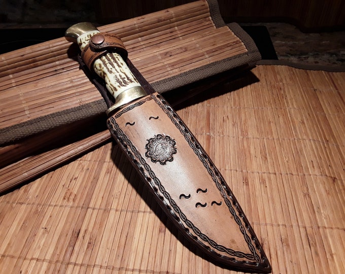 Leather Fixed Blade Knife Sheath Etsy