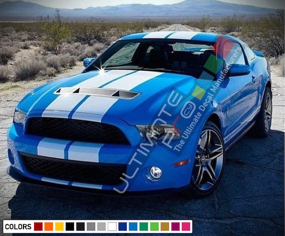 Ford Mustang Cobra Style Multi-Color Side Stripes Decal 2010 2011 2012 2013 2014
