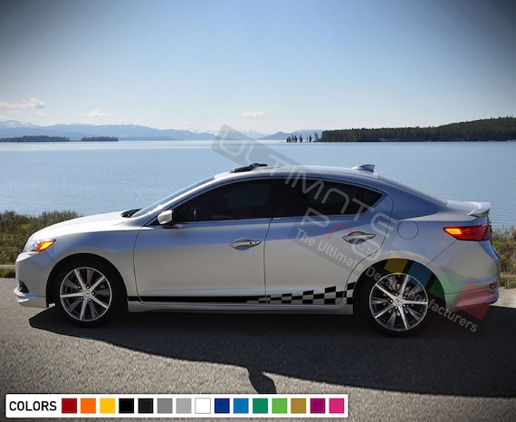 Decal Stripe compatible with Acura ILX 2013 2014 2015 2014 2015 2016 2017 2018