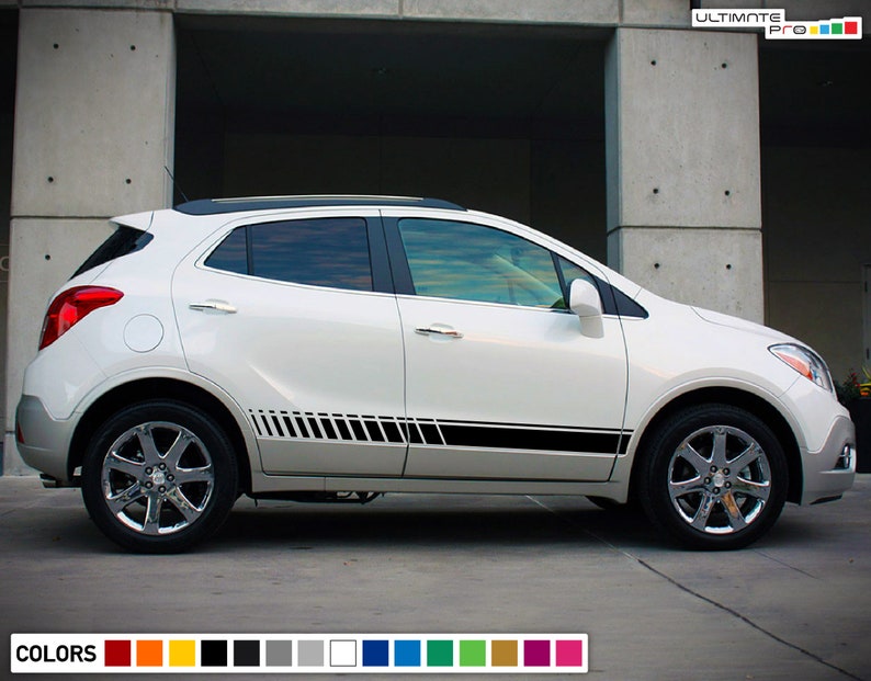 2x stripes Decal sticker Compatible with Buick Encore 2017 2018 2019 present Suv Rack