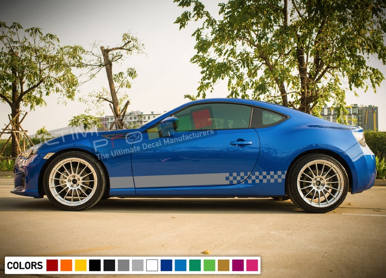 Decal Sticker Vinyl Side Stripe Kit Compatible with Subaru BRZ 2015 present 2 doors engine part