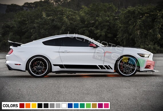 Sticker Decal Vinyl Side Door Stripes For Ford Mustang 2015 2018 Gt350r