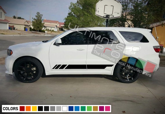 Side Door Stripes Decal Sticker For Dodge Durango Srt Sport Headlight Led Bumper