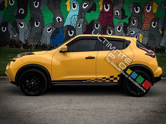 Sticker Decal Graphic Side Door Wave Flag Stripes For Nissan Etsy