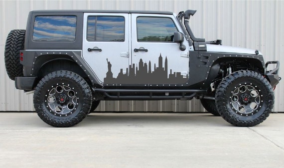 2 X Door Decal Sticker For Jeep Wrangler Rubicon Jeep Wrangler Etsy
