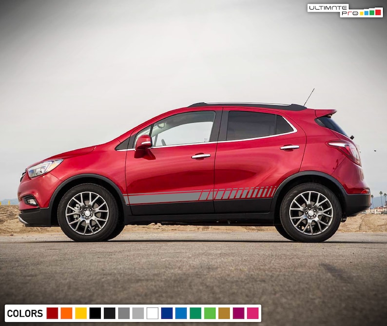 2x stripes Decal sticker Compatible with Buick Encore 2017 2018 2019 present Suv Rack