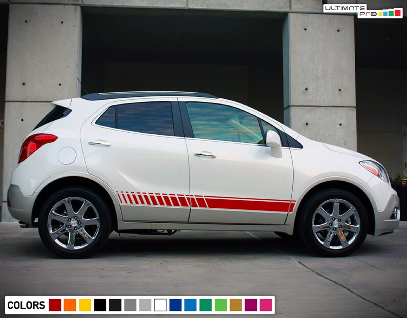 2x stripes Decal sticker Compatible with Buick Encore 2017 2018 2019 present Suv Rack