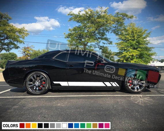 Sticker Decal Vinyl Side Door Stripes For Dodge Challenger Rt Etsy