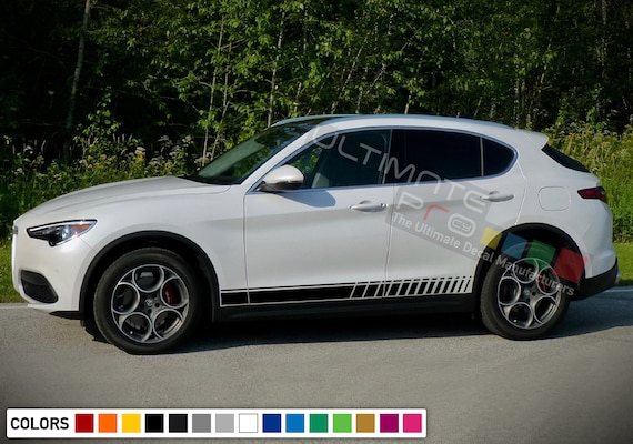 Sticker Decal Stripe Kit for Alfa Romeo Stelvio 2017 Door Handle Trim Emblem suv