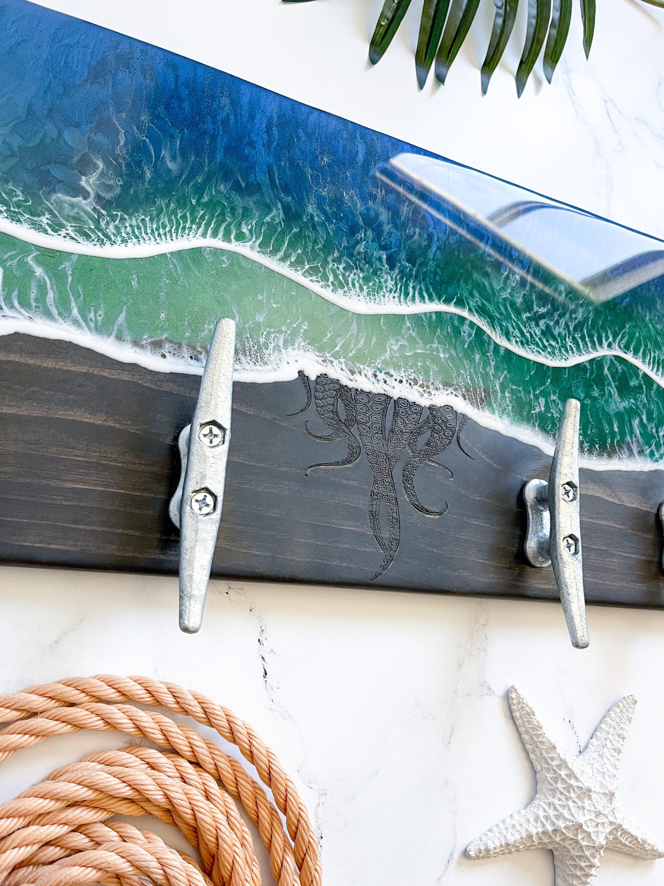 Coastal Towel Rack 