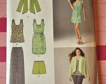 Pattern V1829 Vogue Sewing Pattern V 1821 Tent Swing Dress Easy Sizes XS S M L XL XXL ...