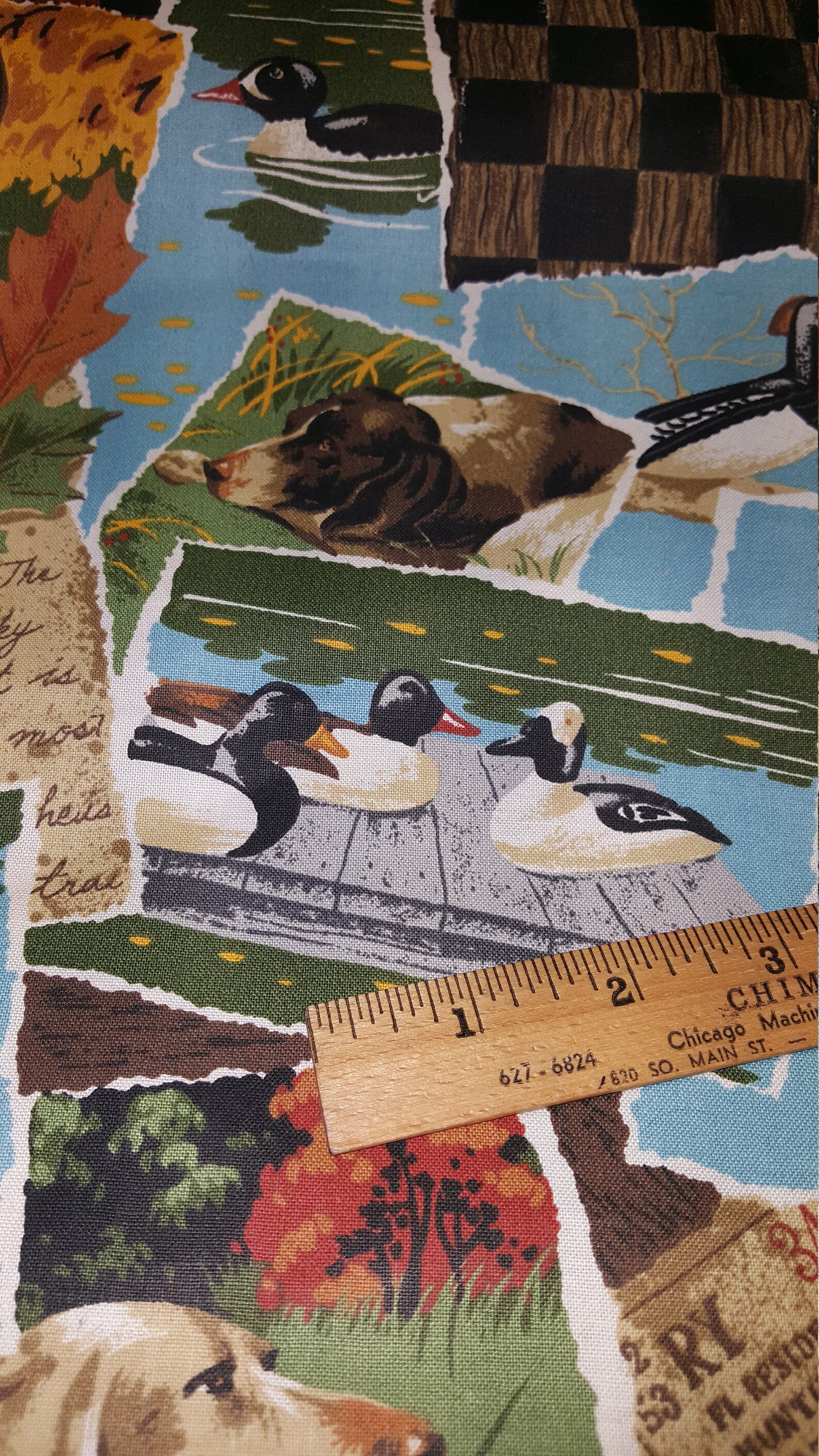 David Textiles 100 Cotton Fabric Quilt Quilting Hunting Dogs Etsy