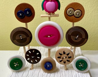 Owl button craft