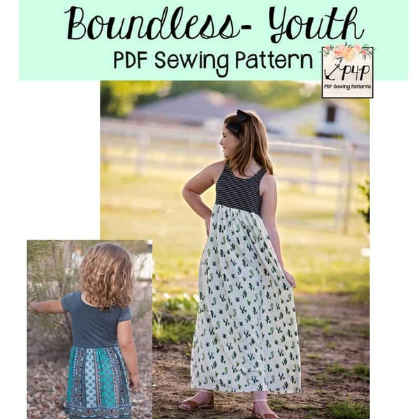 Boundless - Youth | PDF Sewing Pattern, Youth Sizes 3M - 14