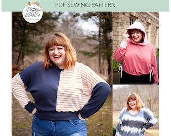 Sunnyside Sweater | PDF Sewing Pattern, Adult Sizes XXS - Plus 5X