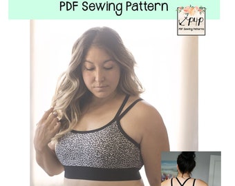 Fierce Bra | PDF Sewing Pattern, Adult Sizes XXS - Plus 5X