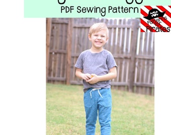 Pantalones deportivos Baby Bear - Patrón de costura para niños (PDF, tallas 3M-14)