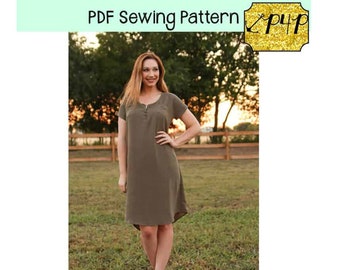 Brunch Blouse | PDF Sewing Pattern, Adult Sizes XXS - Plus 3X