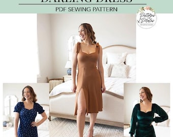 Darling Dress | Knit | PDF Sewing Pattern, Adult Sizes XXS - Plus 5X