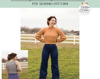 Janet Jeans | PDF Sewing Pattern, Adult Sizes XXS - Plus 5X
