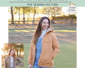 Veste d'aventure | Patron de couture PDF, tailles adultes XXS à plus 5X