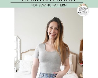 Everyday Shirt | PDF Sewing Pattern, Adult Sizes XXS - Plus 5X
