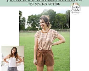 June Bug Boxer Shorts | PDF Sewing Pattern, Adult Sizes XXS - Plus 5X