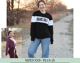 Spirit Sweatshirt | PDF Sewing Pattern, Adult Sizes XXS - Plus 5X